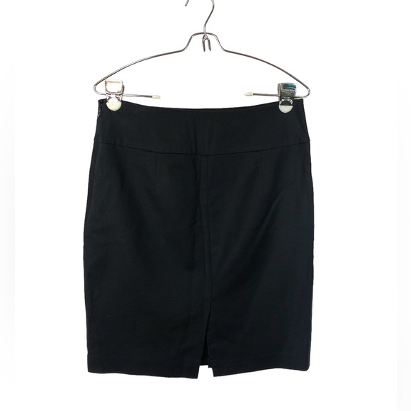 Banana Republic Women’s Slim Skirt Navy Fitted Business Topstitch on Waistband - Picture 2 of 8